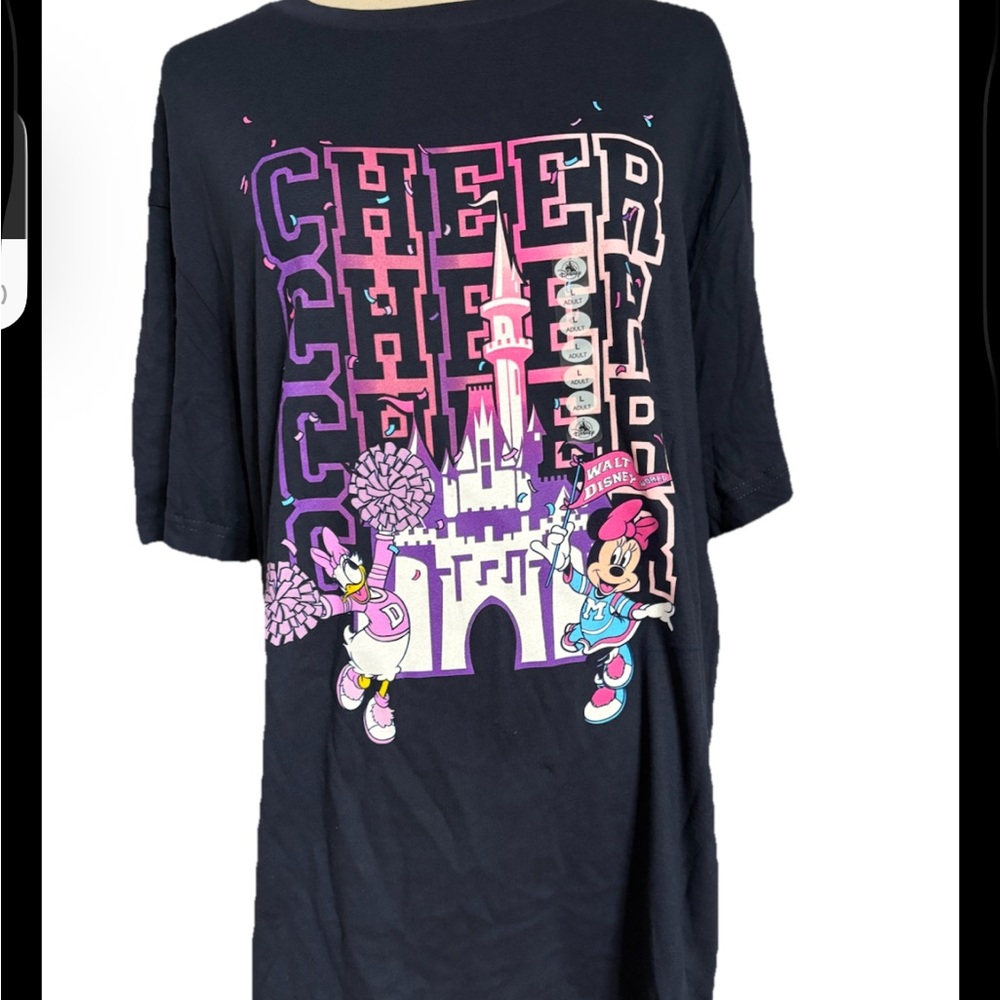 Disney Resort Cheer Walt Disney World Blue T-Shirt Adult Large Daisy,